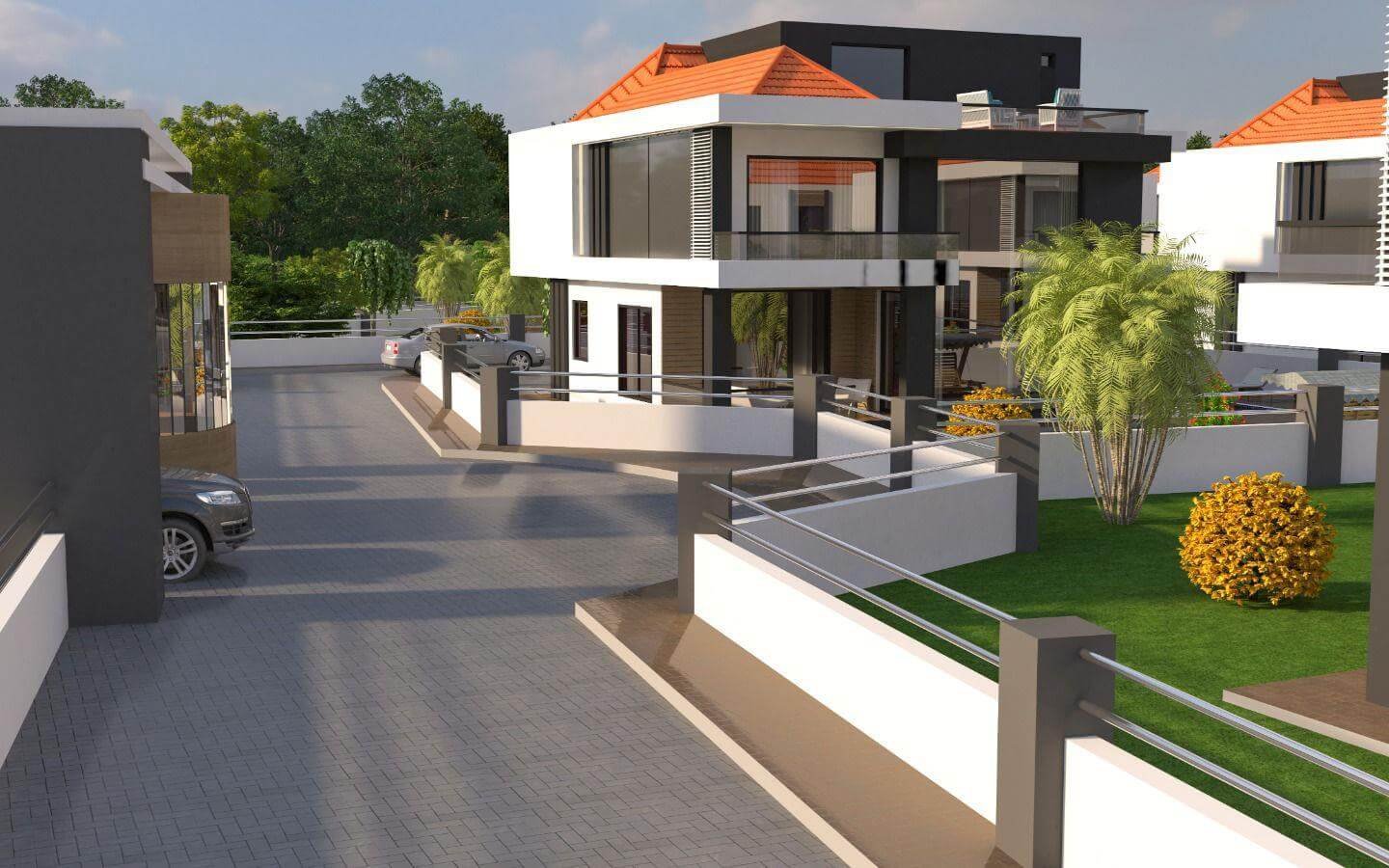 MİLANO PARK VİLLALARI TANYA YAPIDA 5+1 SATILIK TRİPLEX VİLLA