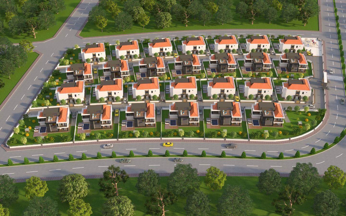 MİLANO PARK VİLLALARI TANYA YAPIDA 5+1 SATILIK TRİPLEX VİLLA