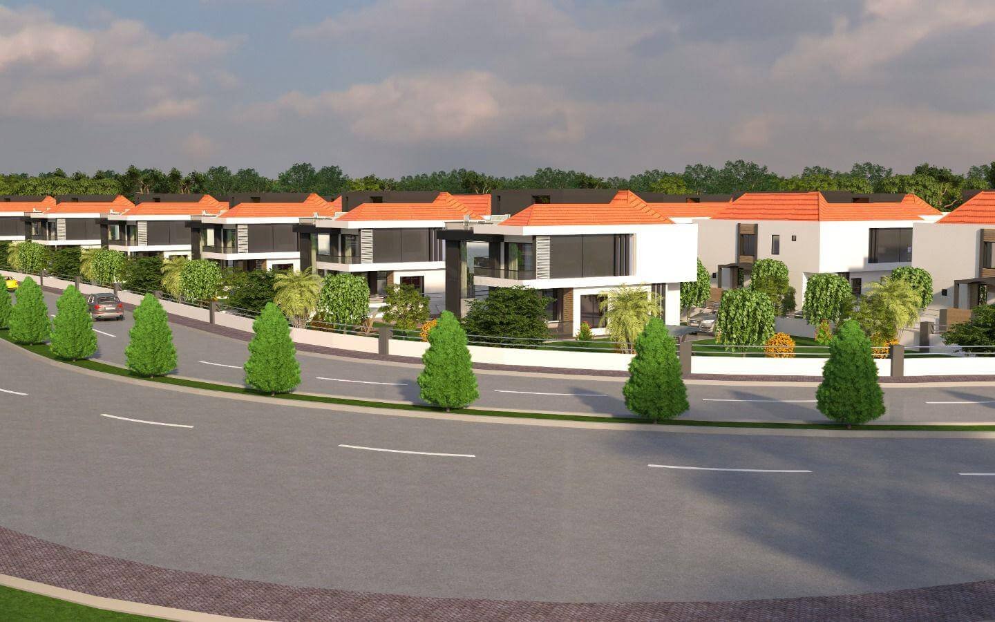 MİLANO PARK VİLLALARI TANYA YAPIDA 5+1 SATILIK TRİPLEX VİLLA